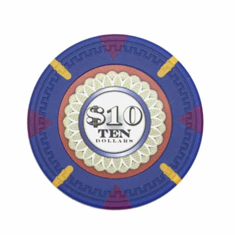 Mint 13.5 Gram Poker Chips - $10 (25 Pack)