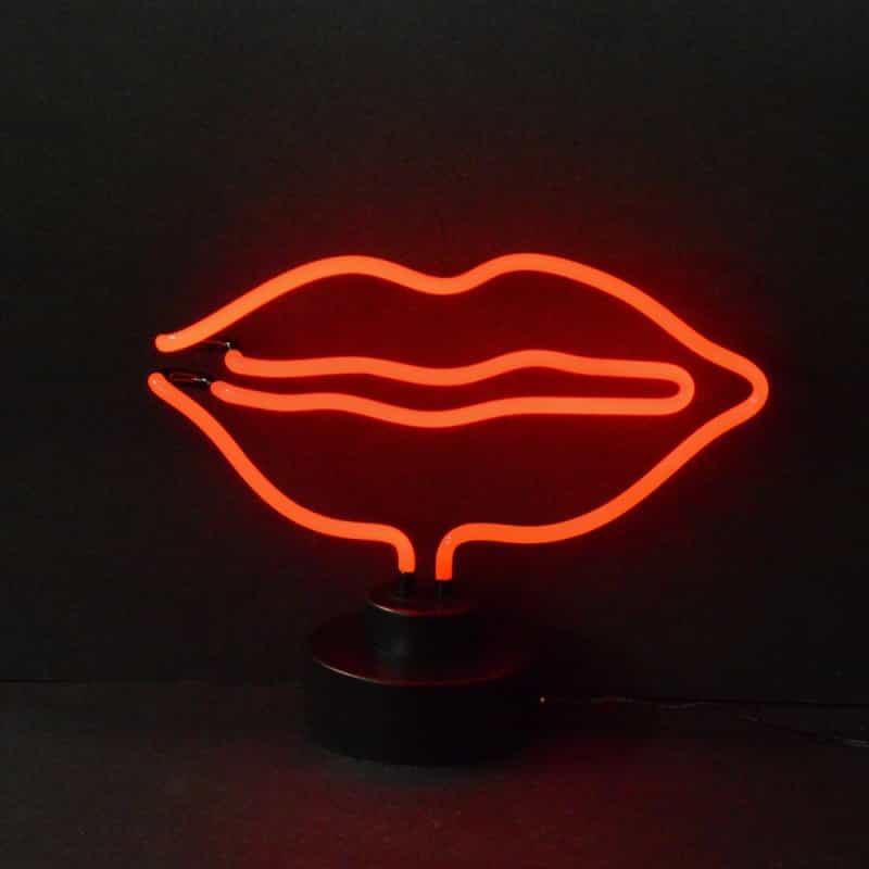 Lips Neon Sculpture 14" X 9" X 6"