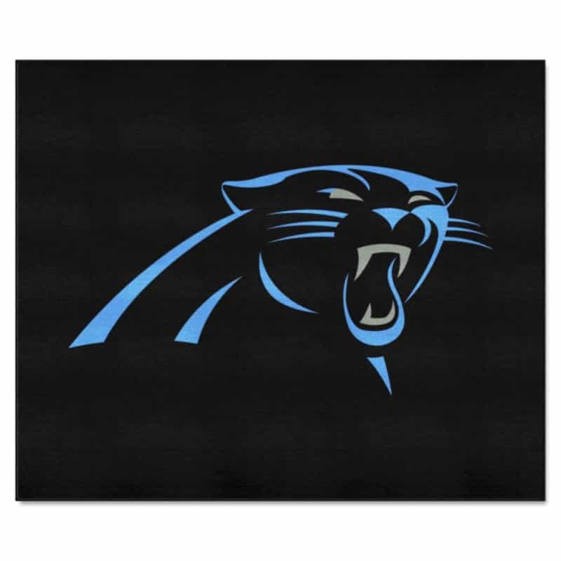 Carolina Panthers Tailgater Rug - 5Ft. X 6Ft. - Panther Head Primary Logo