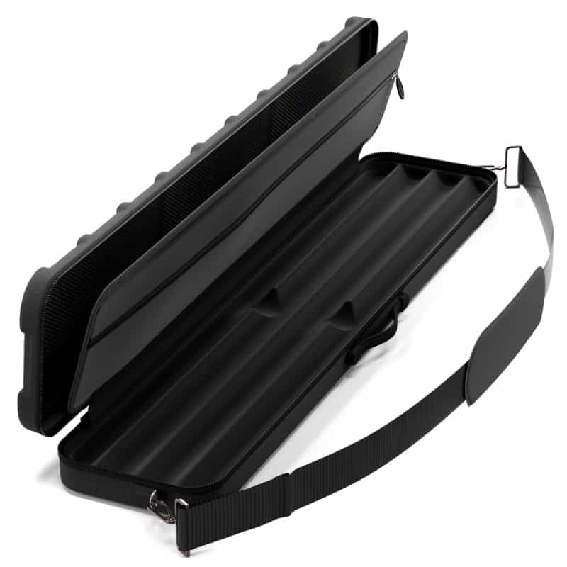 Casemaster Parallax Guard Billiard Cue Case (Pool Stick Case) Black