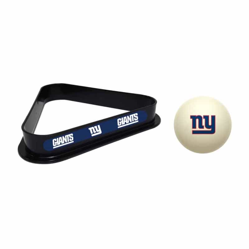 York Giants Cue Ball & Ball Rack