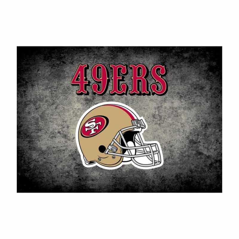 San Francisco 49Ers 4'X6' Distressed Rug