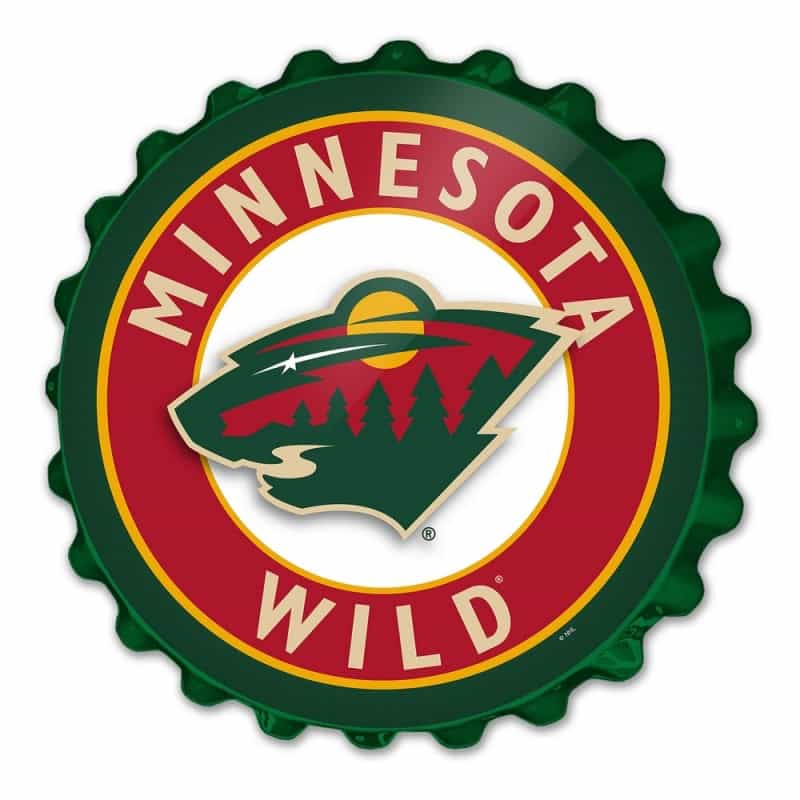 Minnesota Wild: Bottle Cap Wall Sign