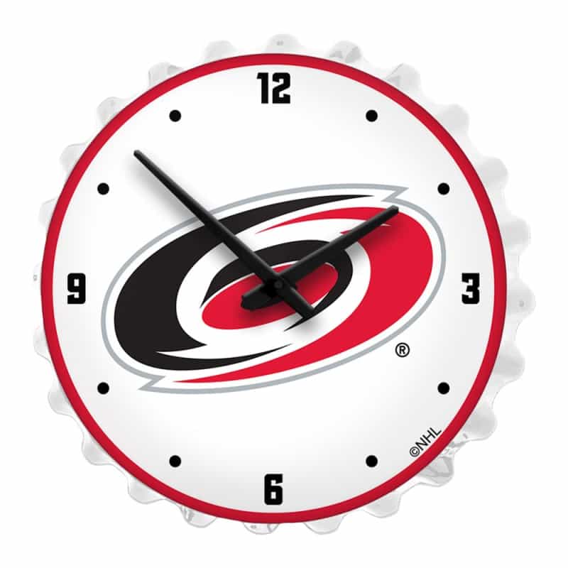 Carolina Hurricanes: Bottle Cap Lighted Wall Clock