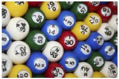 Plastic Colored Windowed Bingo Balls (Set Of 75) 7/8 Inch
