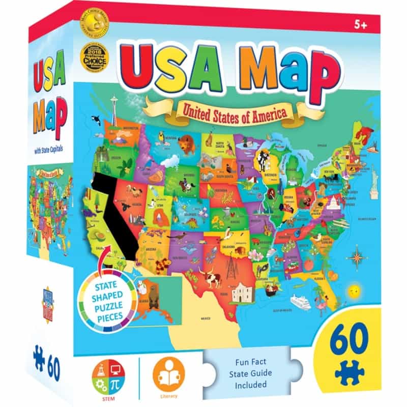 Explorers - USA Map 60 Piece Puzzle