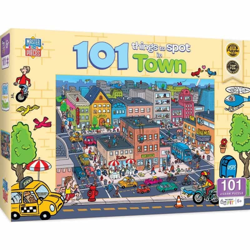 101 Things to Spot In Town 101 Piece Puzzle