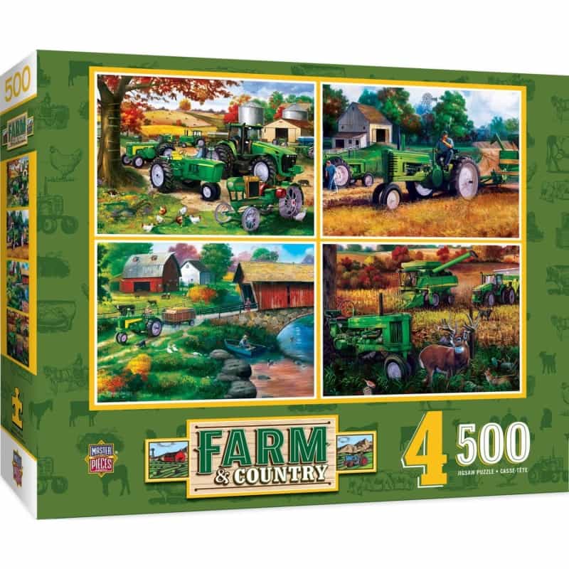 4-Pack - Farm Country 500 Piece Puzzles