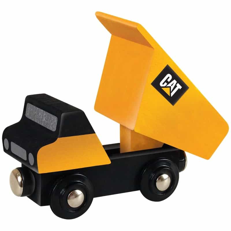 Caterpillar Dump Truck Wood Toy Train