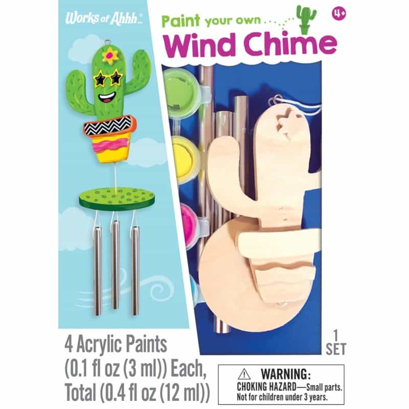 Cactus Wind Chime - Small Wood Craft Kit