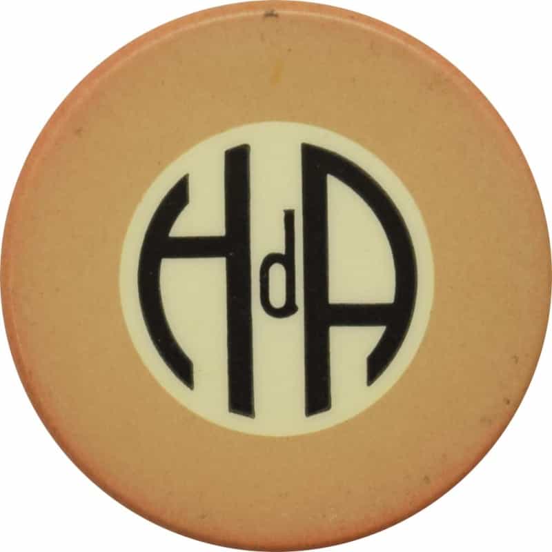 Hda (Hotel Del Artistica) Casino Habana Cuba Biege C&S Chip