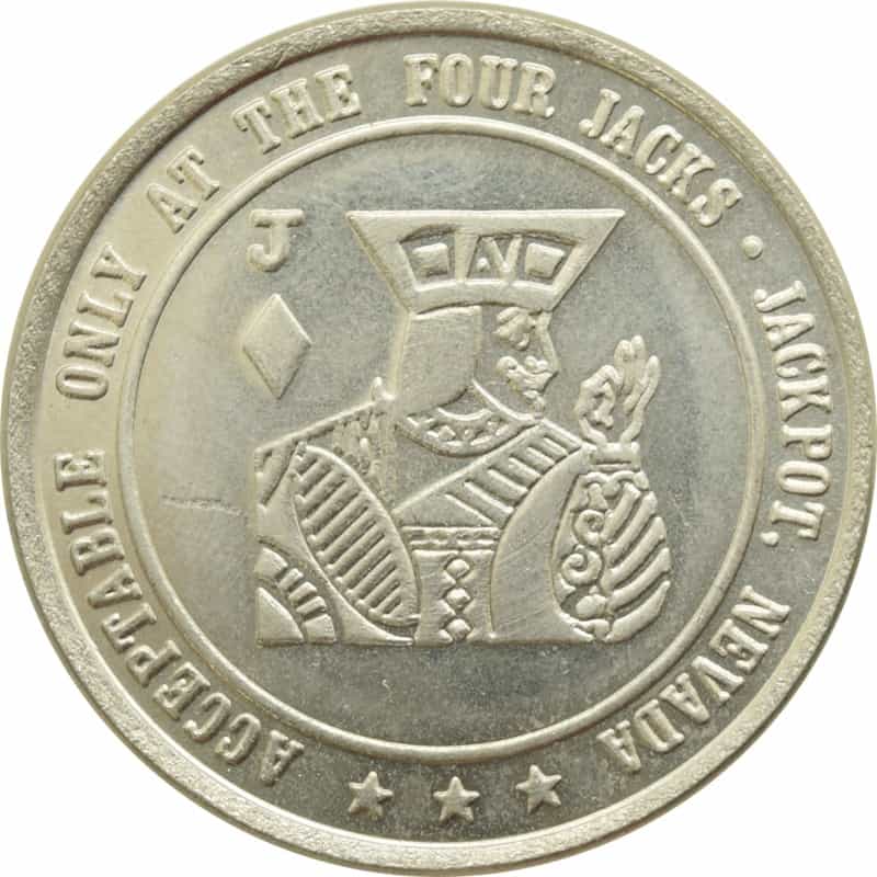 Four Jacks Hotel & Casino Jackpot Nv $1 Token 1986