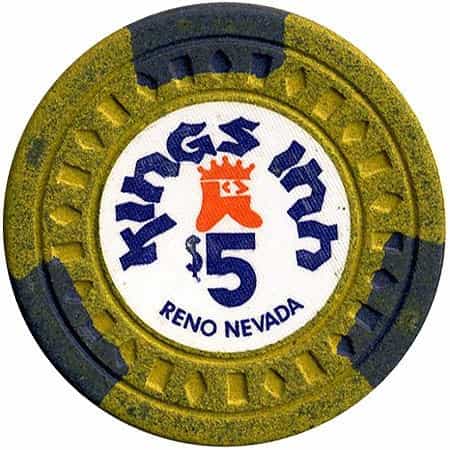 Kings Inn Casino Reno Nevada $5 Chip 1974