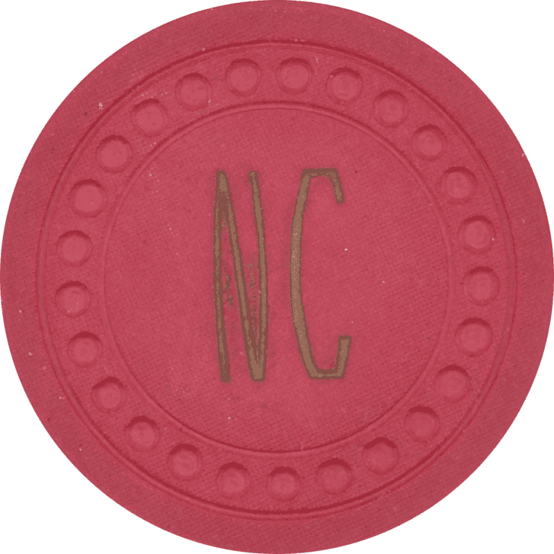 Nevada Club Casino Reno/Crystal Bay Nevada Red Roulette Chip 1946