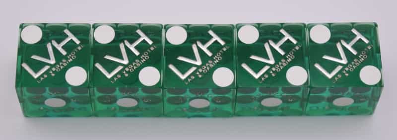 Lvh Casino Las Vegas Nevada Stick Of Dice Green