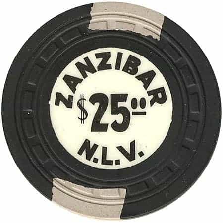 Zanzibar Casino N. Las Vegas Nevada $25 Chip 1962
