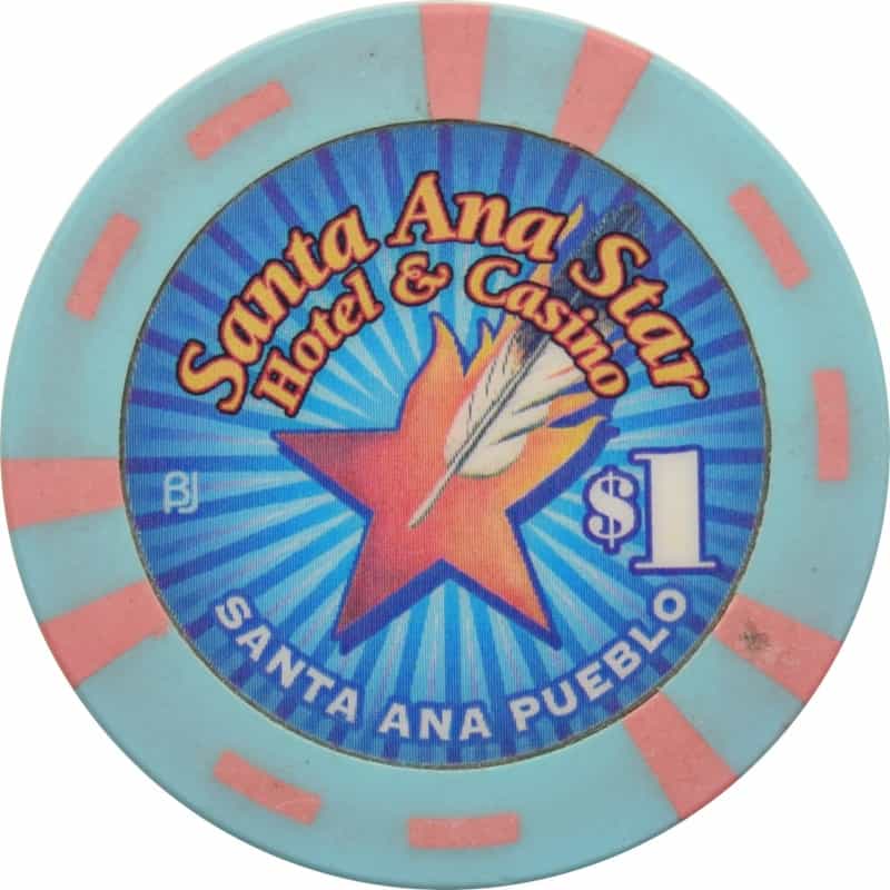 Santa Ana Star Casino Bernalillo Nm $1 Chip