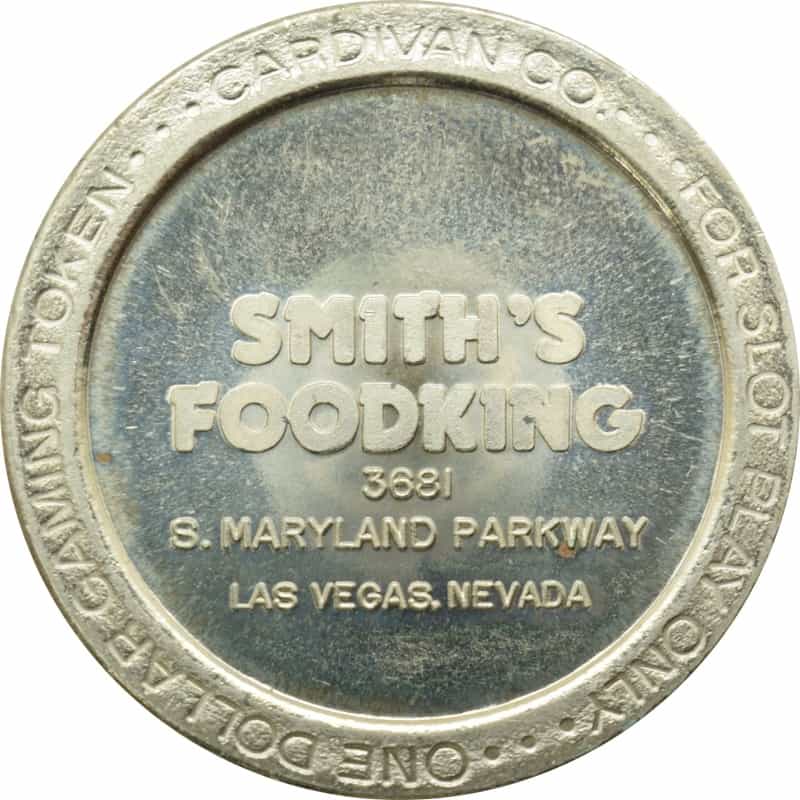 Smith's Food (3681 S. Maryland Pkwy) Las Vegas Nv $1 Token 1986