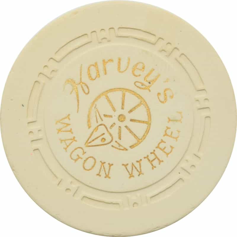Harvey's Casino Lake Tahoe Nevada Beige Roulette Chip 1950s