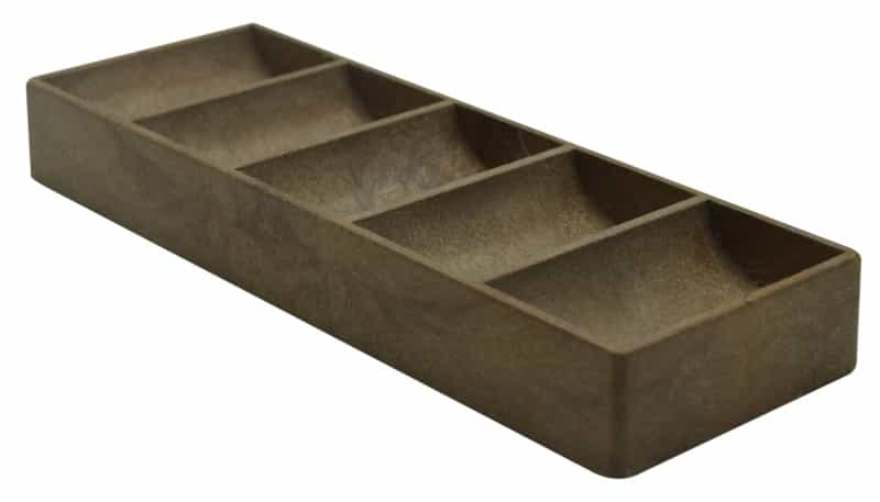 Bud Jones Used Plastic Tray For 100 Chips Brown