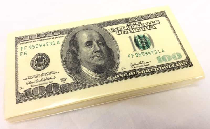 Money Tissues Us 100 Bill 10Pack