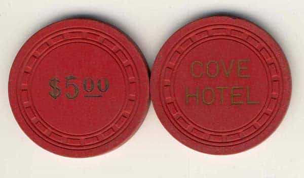 Cove Hotel Casino Las Vegas Nevada $5 Chip 1965
