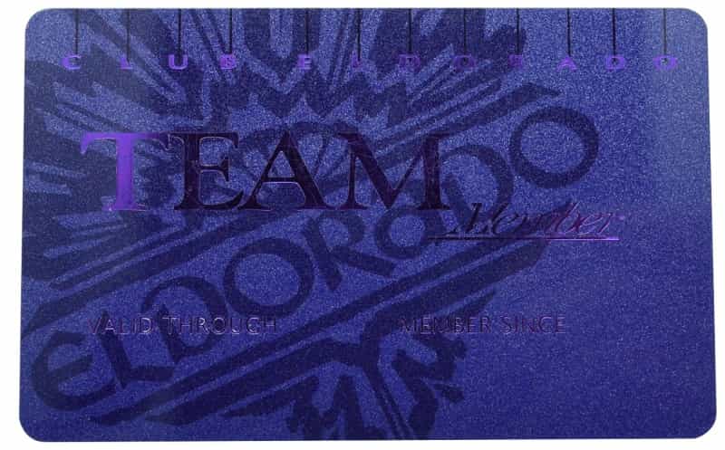 Eldorado Casino Reno Nevada Blurple Employee Team Member Card