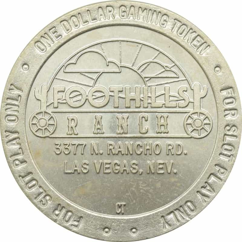 Foothills Ranch Casino Las Vegas Nv $1 Token 1990