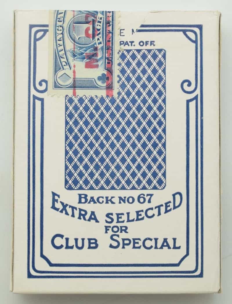 Vintage Bee Club Special No. 92 Stamp Label Seal New Blue Playing Card Deck (No Cellophane)