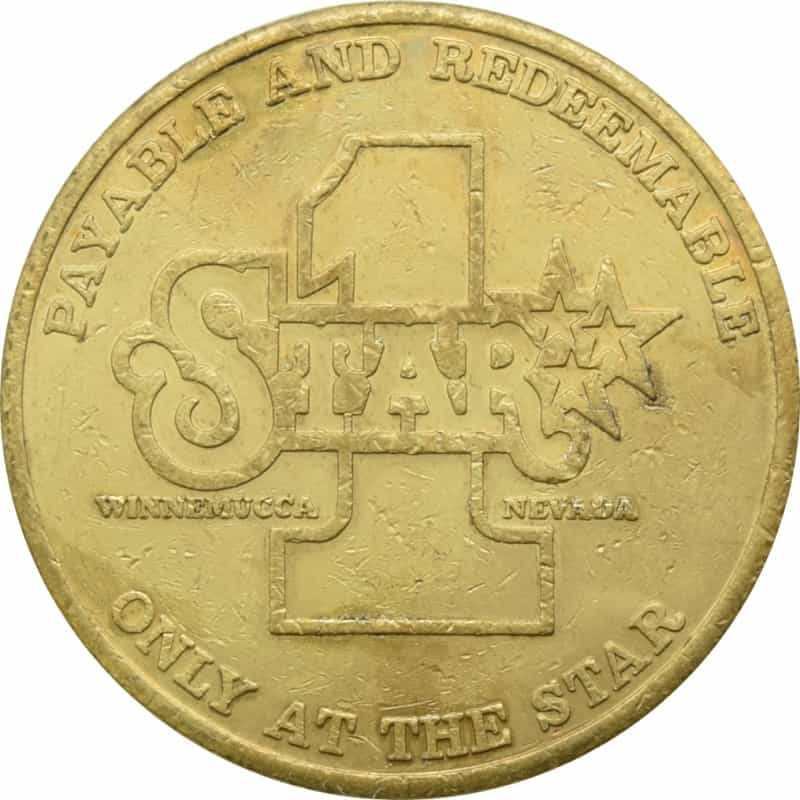 Star Casino Winnemucca Nv $1 Token 1982