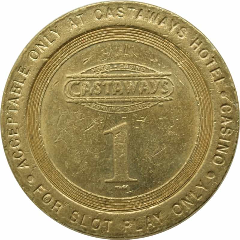 Castaways Hotel Casino Las Vegas Nevada $1 Token 2000