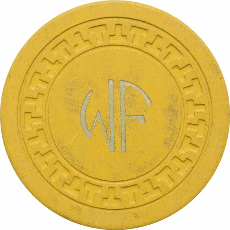 White Front Illegal Casino Hot Springs Arkansas Mustard Chip