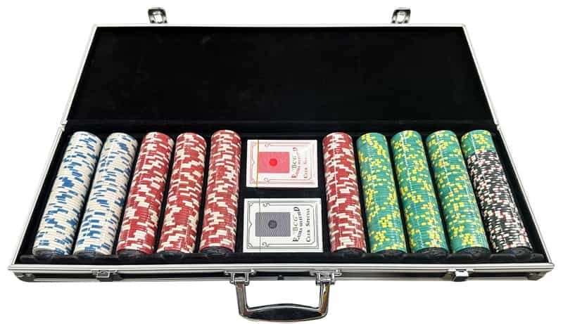 Premier Cruise Line 500 Poker Chip Set – Rt Plastics Chips In Black Aluminum Case