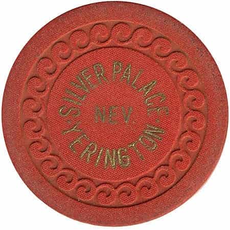 Silver Palace Casino Yerington Nevada Red Roulette Chip 1930s