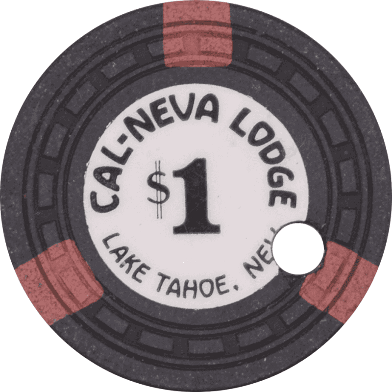 Cal-Neva Lodge Casino Lake Tahoe Nevada $1 Cancelled Chip 1955