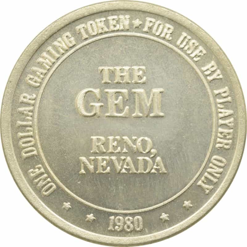 Gem Casino Reno Nv $1 Token 1980