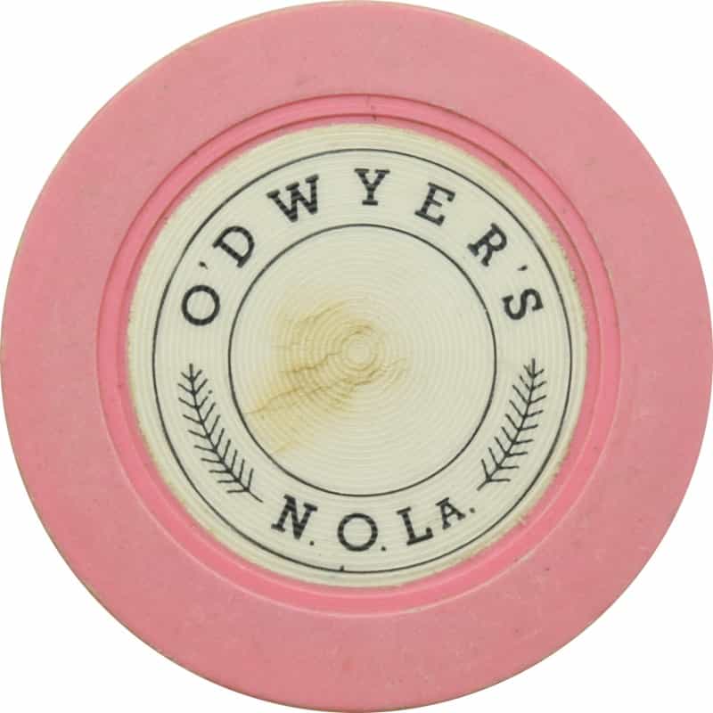 O'dwyer's Illegal Casino New Orleans Louisiana Pink Roulette Chip