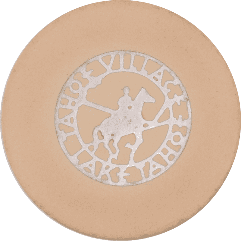 Tahoe Village Casino Lake Tahoe Nevada Roulette Cream Polo Chip 1946