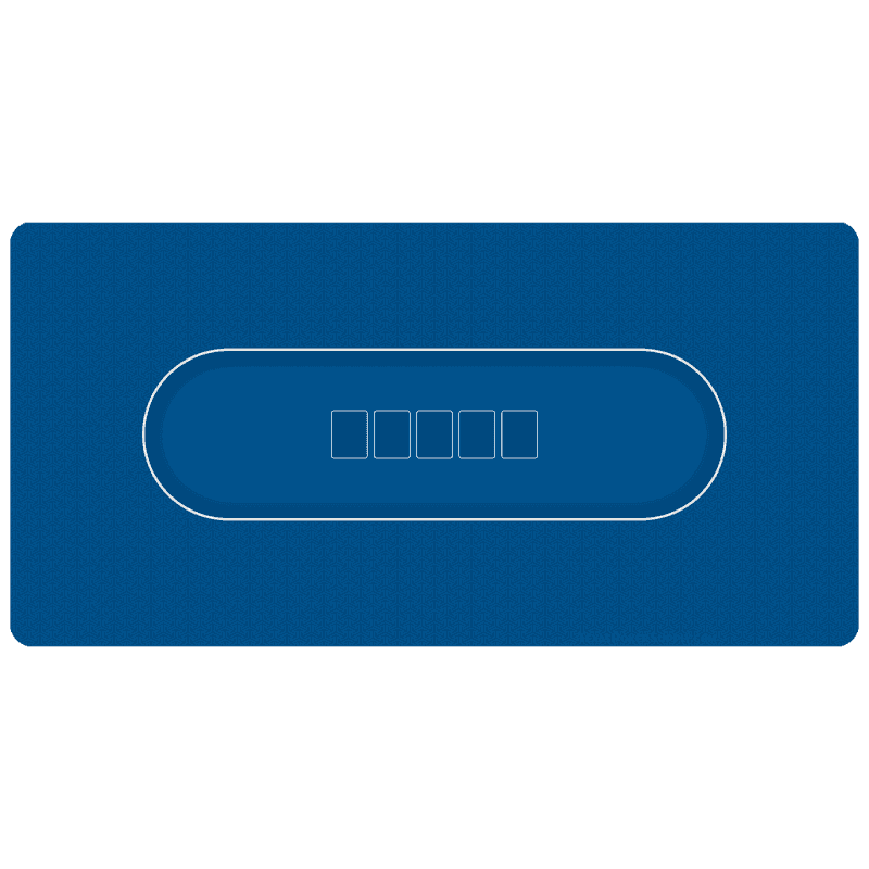 Blue Poker Table Top Rollout Mat