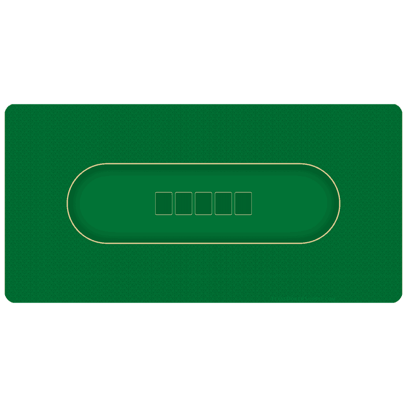 Green Poker Table Top Rollout Mat